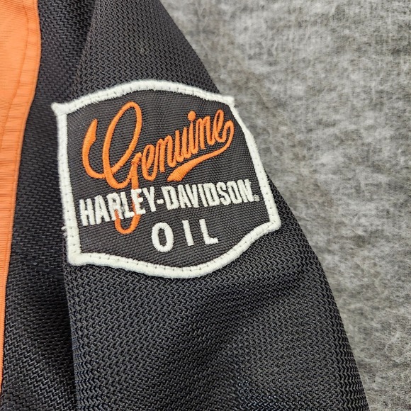 Harley Davidson Women Cora Mesh Racing Riding Bike Jacket Black Logo XL - Picture 16 of 16